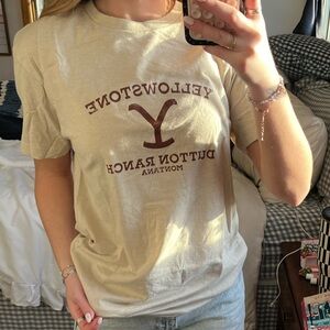 Next Level Apparel Beige Tee